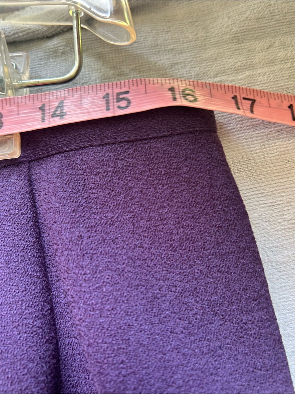 Sag Harbor 14 Petite Plum Buttoned Blazer Jacket skirt set - Picture 14 of 16